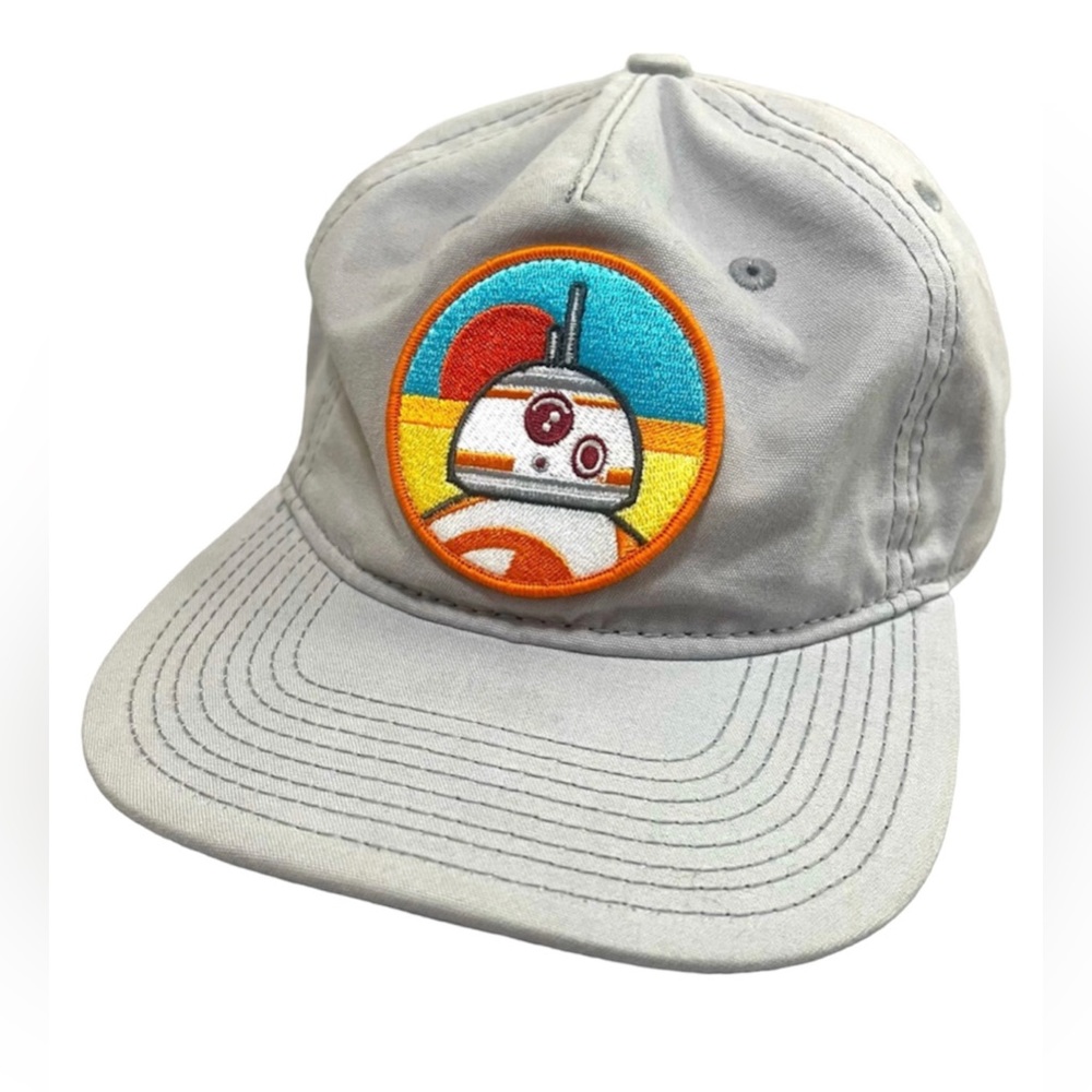 Star Wars gray cap embroidered Droid BB-8 robot hat Cotton One Size fit Most